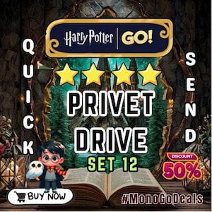 Pegatina Mono Go! 4 estrellas l PRIVET DRIVE l 1 PIEZA l Entrega rápida