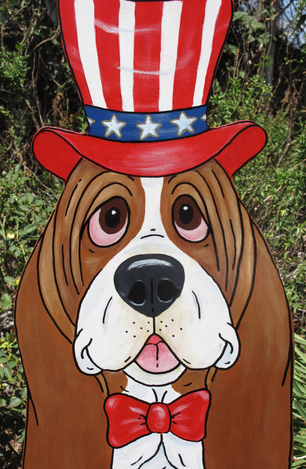 Made to Order Basset Hound Yard Art samual T. Etsy