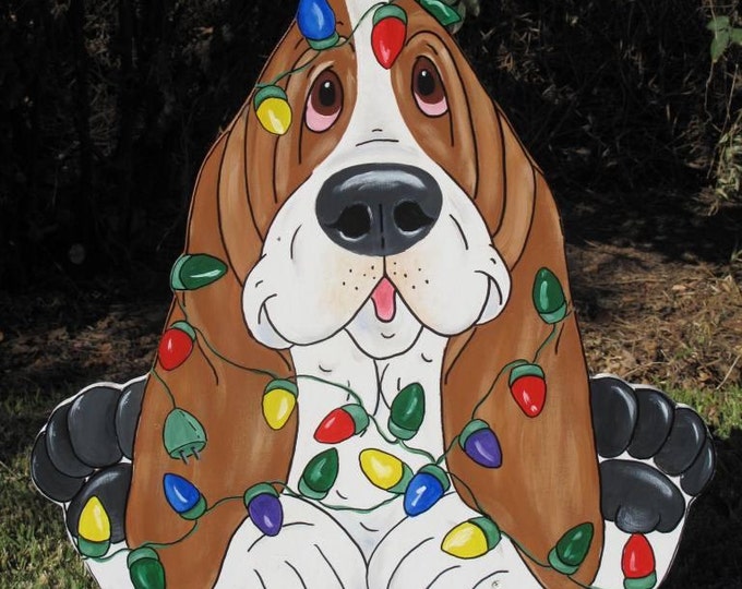 Basset Hound Yard Art edison Etsy