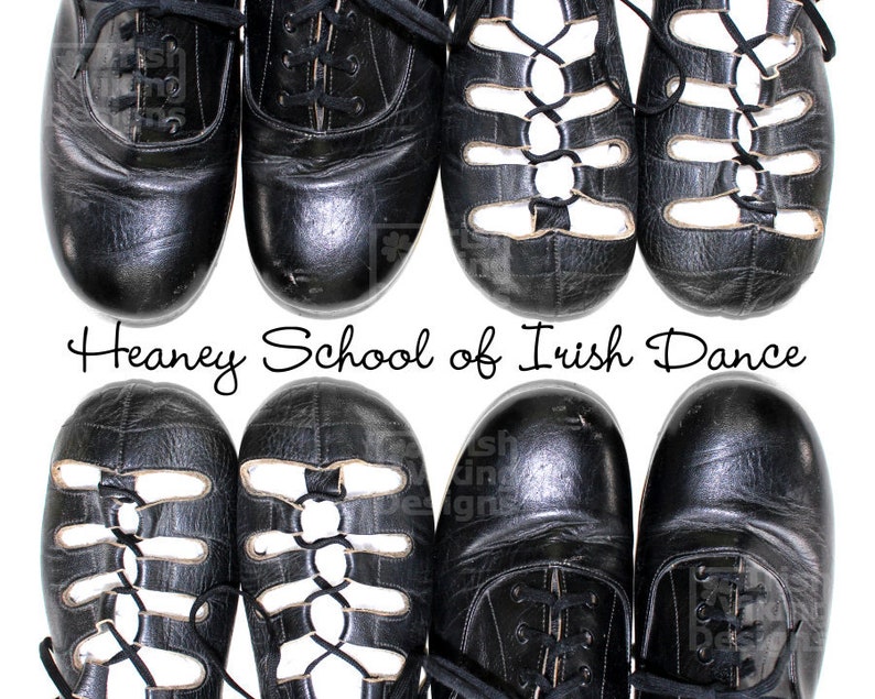 Irish Dance Personalized Print Dancing Shoes Art Ghillies Etsy
