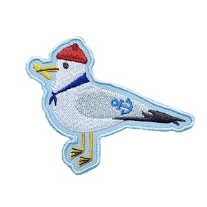 Snackin' Seagull Embroidered  Patch