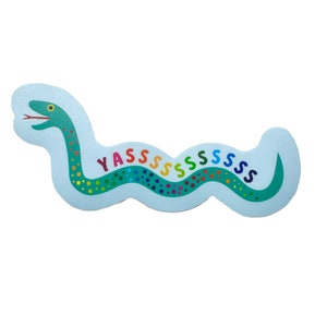 Emotional Support Snake Vinyl Sticker
