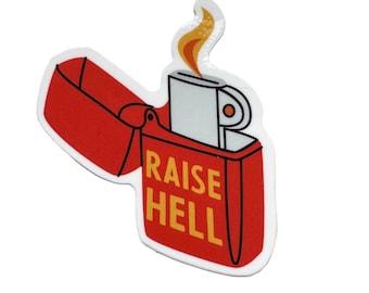 Raise Hell Lighter Vinyl Sticker