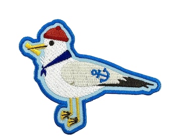 Snackin' Seagull Embroidered  Patch