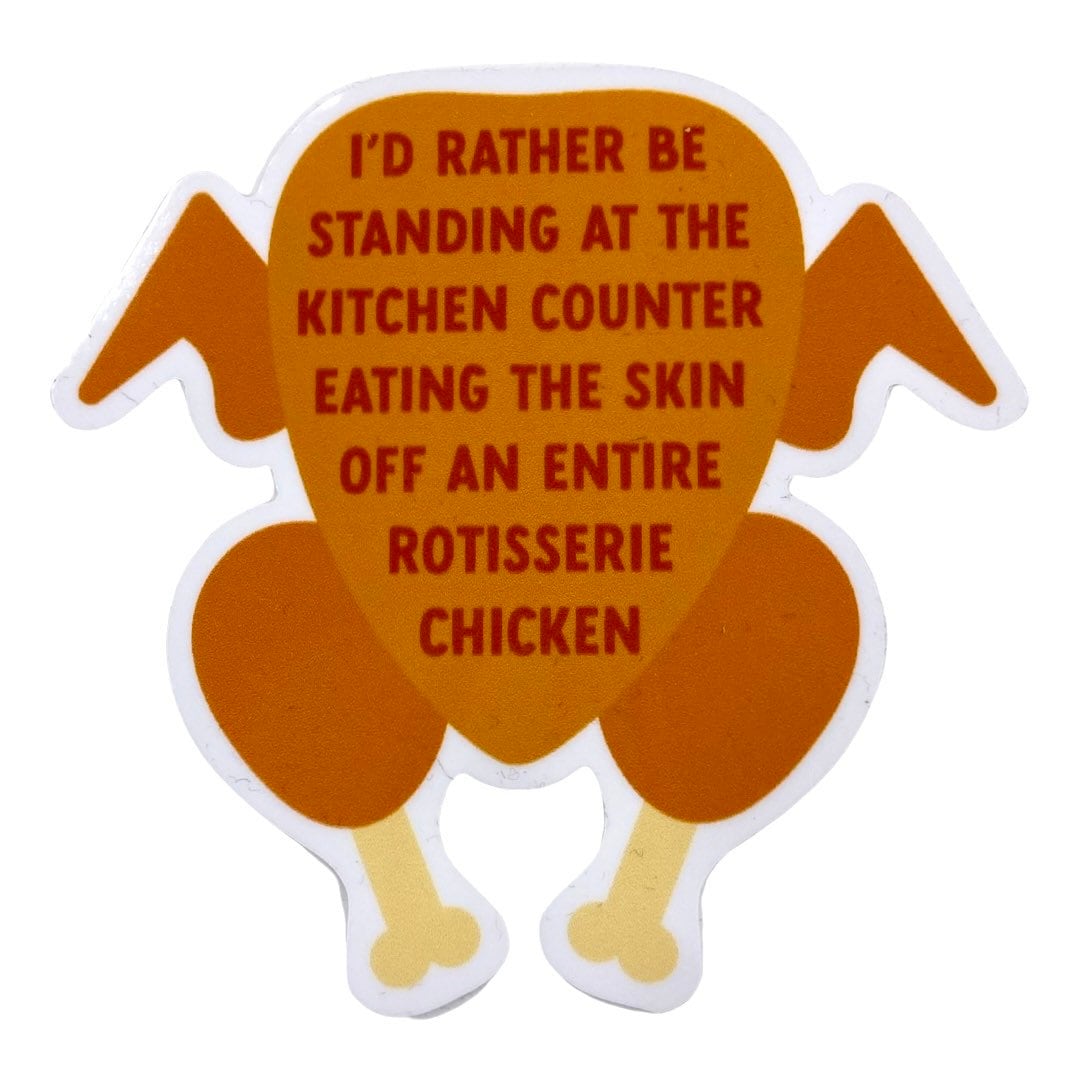 Rotating Chicken Sticker Rotisserie Chicken Vinyl Sticker - Etsy