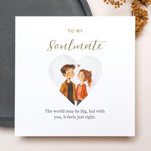Belle et unique carte d'anniversaire pour petit ami, carte d'anniversaire drôle, carte pour petite amie, pour lui, pour elle, âme sœur
