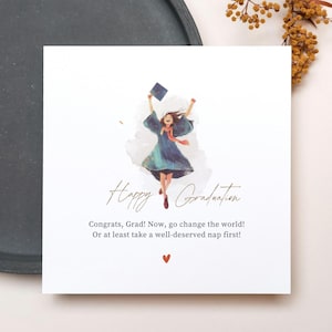 Cartão de formatura para impressão para ela, cartão de formatura para impressão para melhor amiga, parabéns pela formatura, download instantâneo, cartão de parabéns