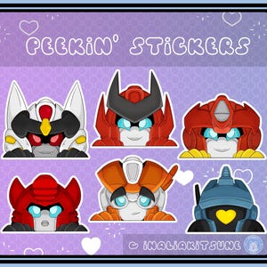 Transformers IDW Peekin&#39; Stickers