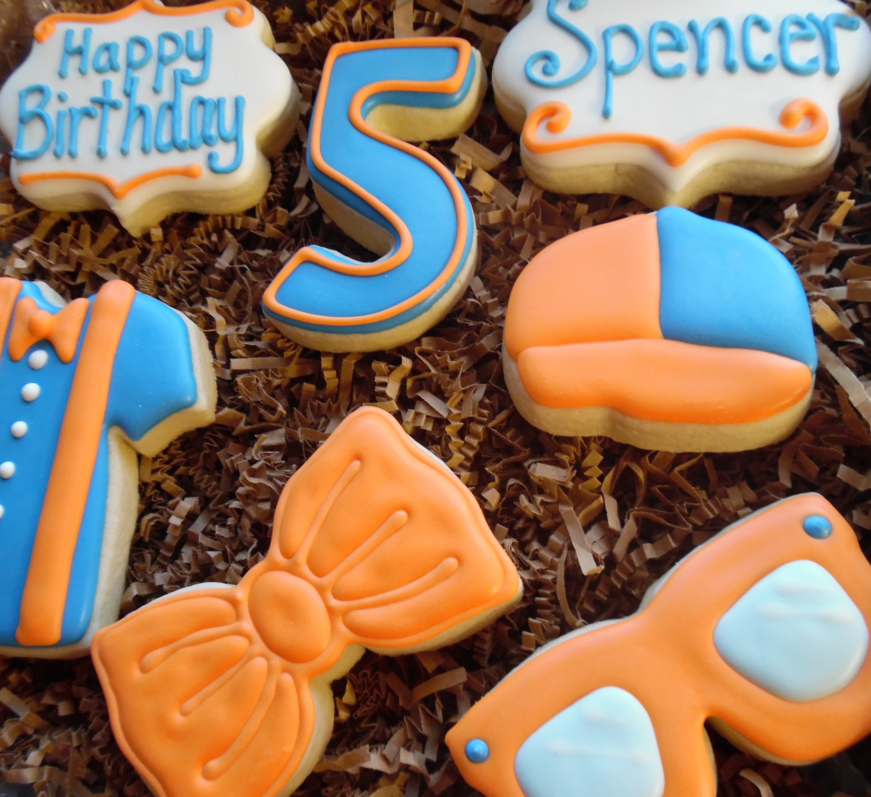 Blippi Inspired Kids Birthday Gift Box Set Decorated Sugar Etsy