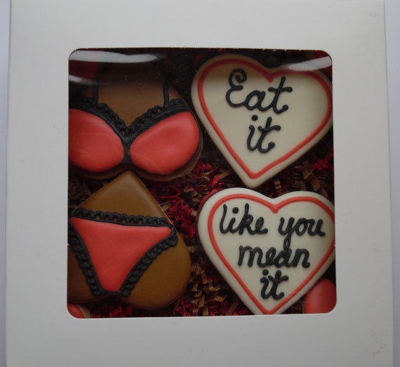 Lingerie Valentine's Sugar Cookies