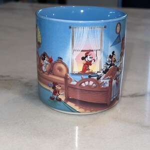 Vintage Retired Coffee Cup Mug Disney Mickey Mouse! Through The Years 12 oz image 2