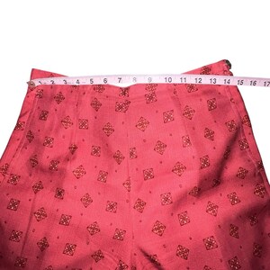 Vintage Tommy Bahama 100% Silk Pants Tropical Women's 8 Wide Leg Floral Resort image 5