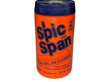 NOS Vintage Spic and Span Powder 10oz Try Me Size Bathroom Cleaner Movie Prop