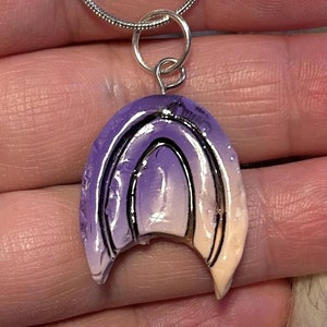 Purple and Pink Abstract Necklace