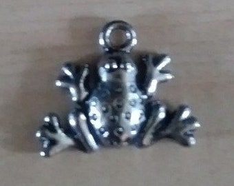 Charm pendentif en argent sterling pour bijoux - Grenouille