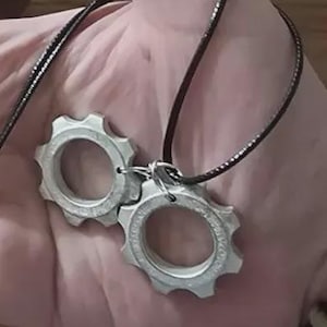 Gears of War Cog Tags: Pewter Necklace, Earrings, Keychain