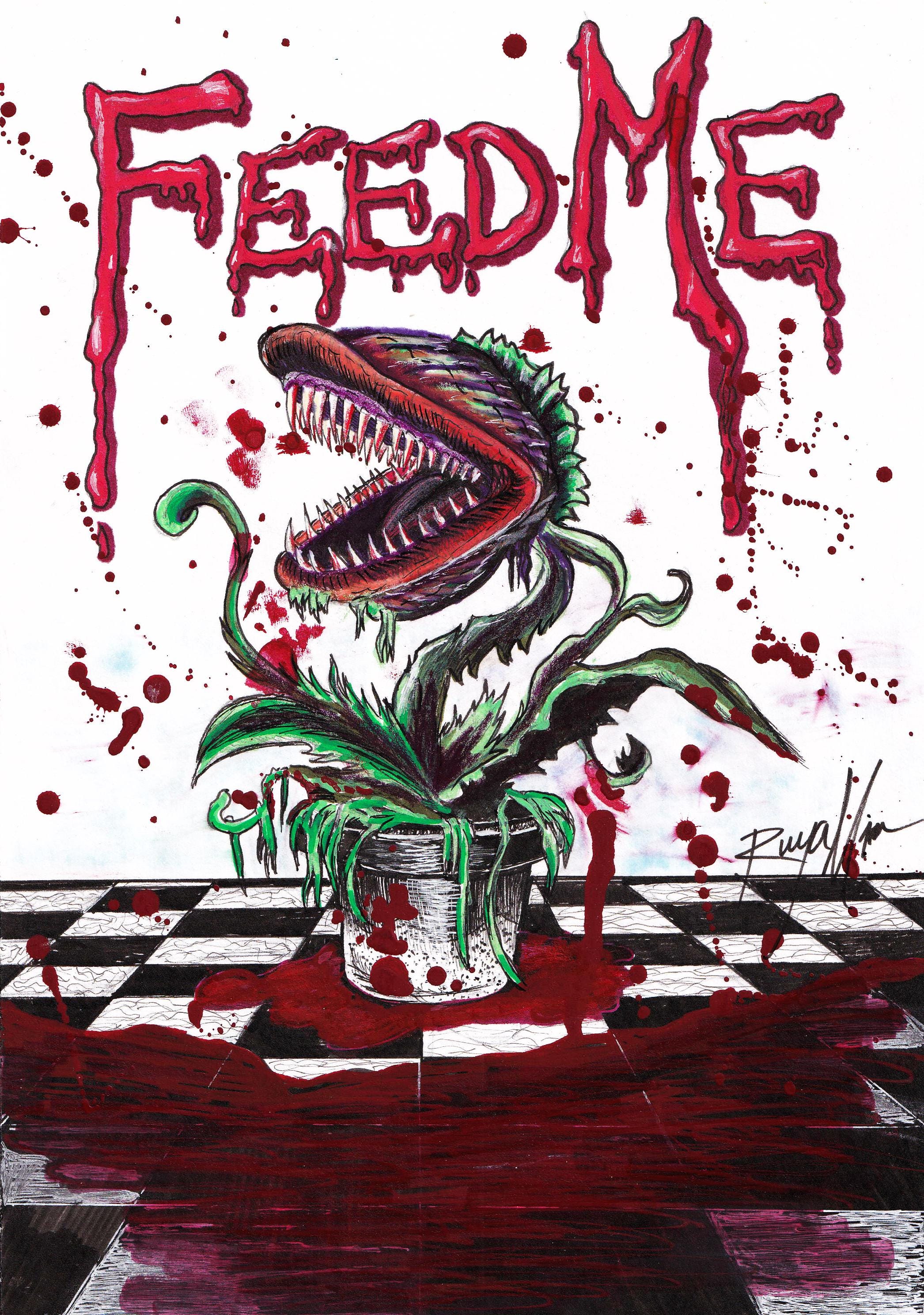 Feed Me Seymour Artwork Print Audrey Aubrey Audrey II Venus