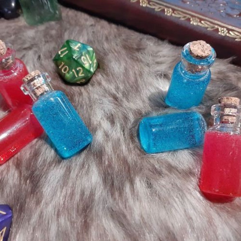 Dice Rolling Potion Bottles Etsy