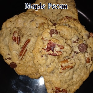 Maple Bourbon Pecan Cookies: Brown Sugar Gourmet Cookies