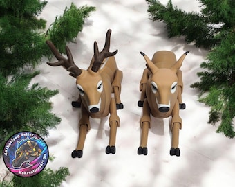 Articulated Deer Model - 3D Printed - Outdoors Desk Decor