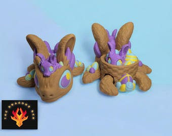 3D Printed Easter Turtle - 3.5" Matte PLA, Bunny Ears, Easter Decor