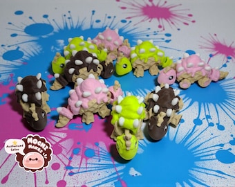 3D Printed Scooposaurus - Ice Cream Stegosaurus - Articulated Dinosaur