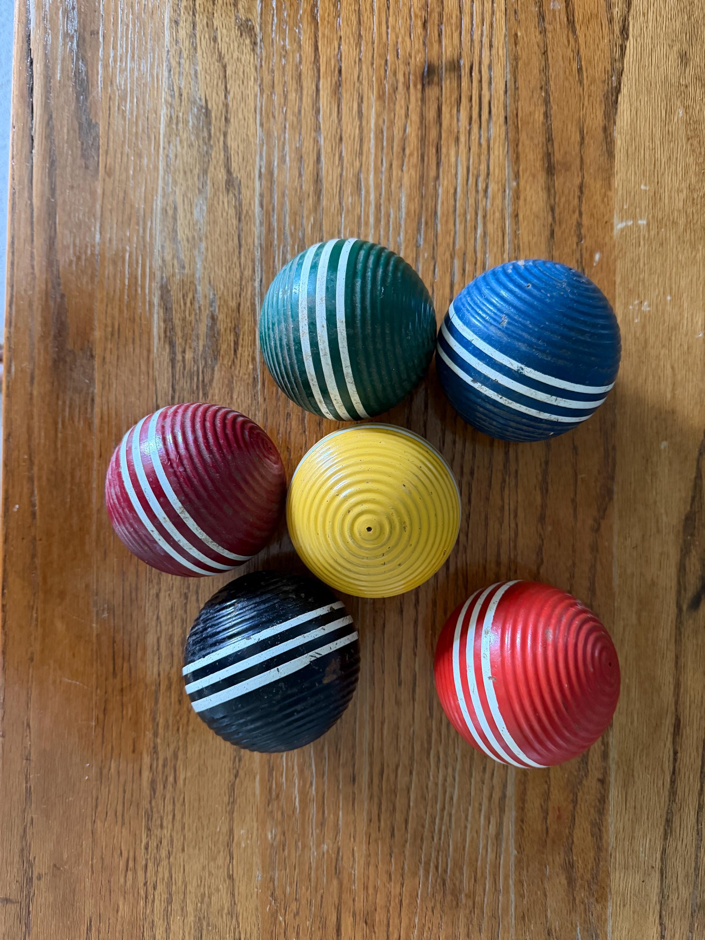 Antique Wooden Decorative Balls - Etsy