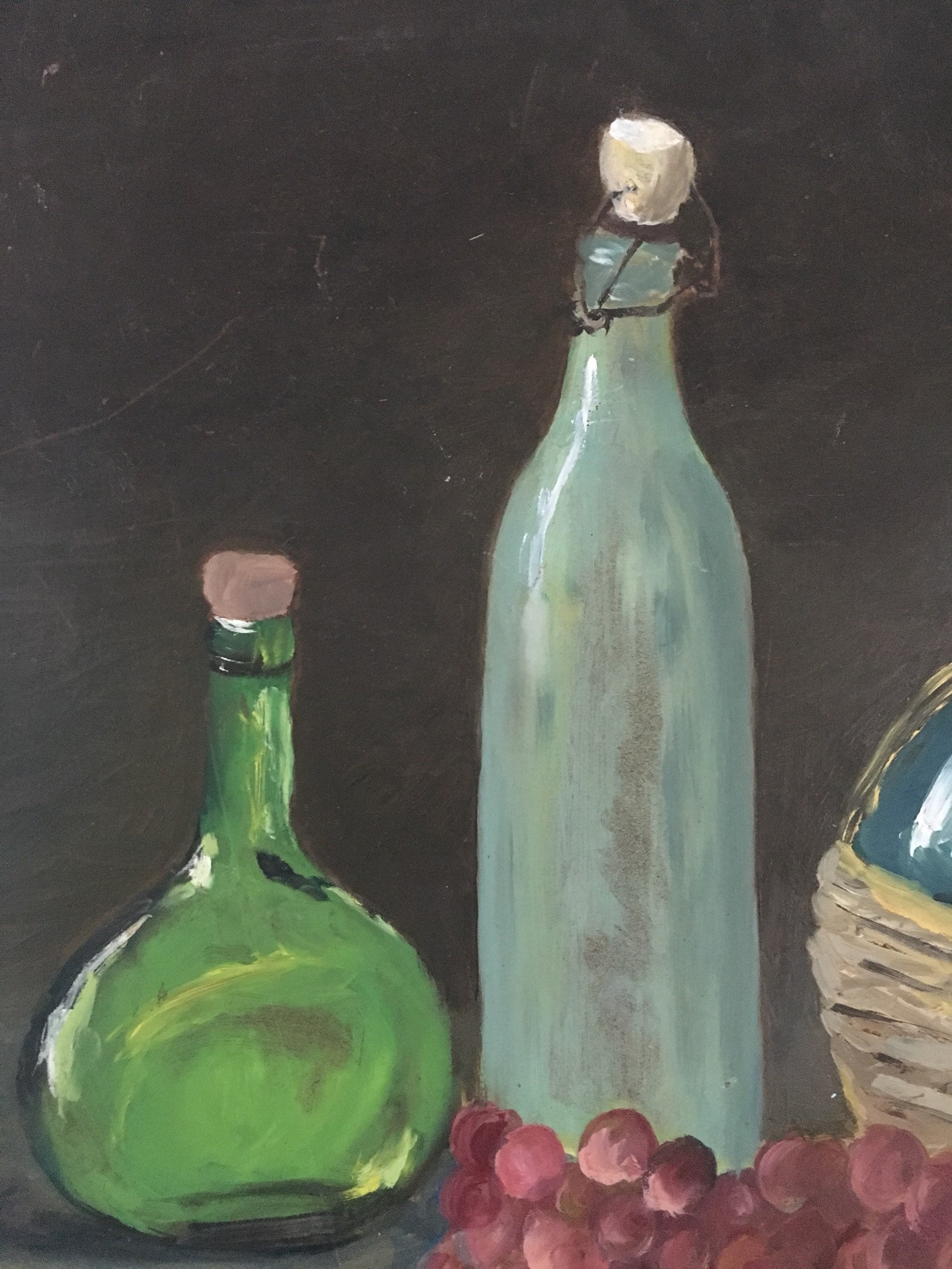 Vintage Acrylic Still Life Painting Moody Still Life Fruit - Etsy