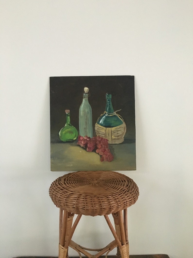 Vintage Acrylic Still Life Painting Moody Still Life Fruit - Etsy