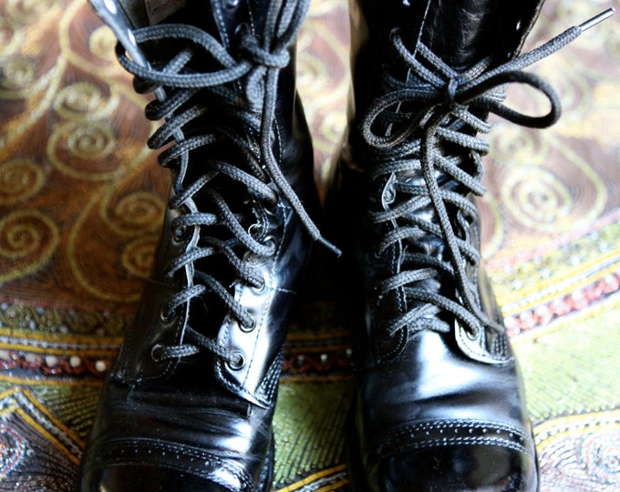 Vintage Military Combat Boots ON SALE Etsy
