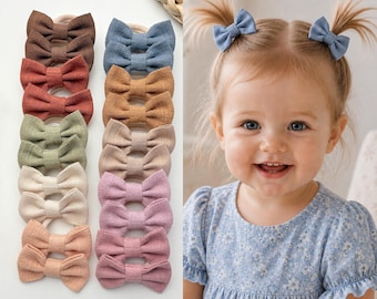 Rosetthårsnoddar i tyg för baby, neutrala hästsvanshållare, hårsnoddar för småbarn med flätor, mjuka hårsnoddar i nylon, håraccessoarer för babyhår