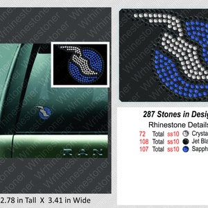 Rhinestone Track Shoe Decal: Car Window Sticker