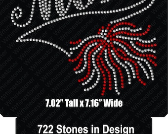 Plik SVG z motywem Rhinestone Cheer Mom: SS10 do pobrania cyfrowego