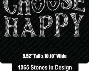 Wybierz plik Happy Rhinestone SVG dla kamieni SS10 (pobranie cyfrowe)