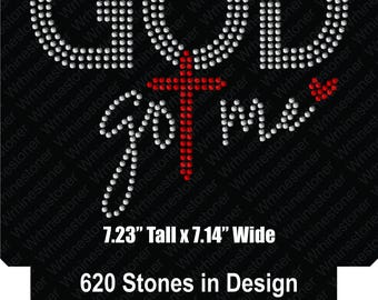 No Worries God Got Me Rhinestone SVG File (Digital Download)