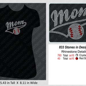Baseball Mom Tail Rhinestone Shirt; baseball shirt; baseball mom; rhinestone baseball shirt; womens  baseball shirt; baseball; custom shirt