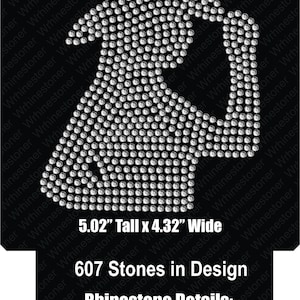 Rhinestone Cowgirl Silhouette SVG File: SS10 Template (Digital Download)