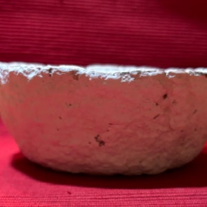 Paper Mache Bowl IV;  paper mache; papier mache bowl; folk art decor; primitive decor; primitive bowl; papier-mâché