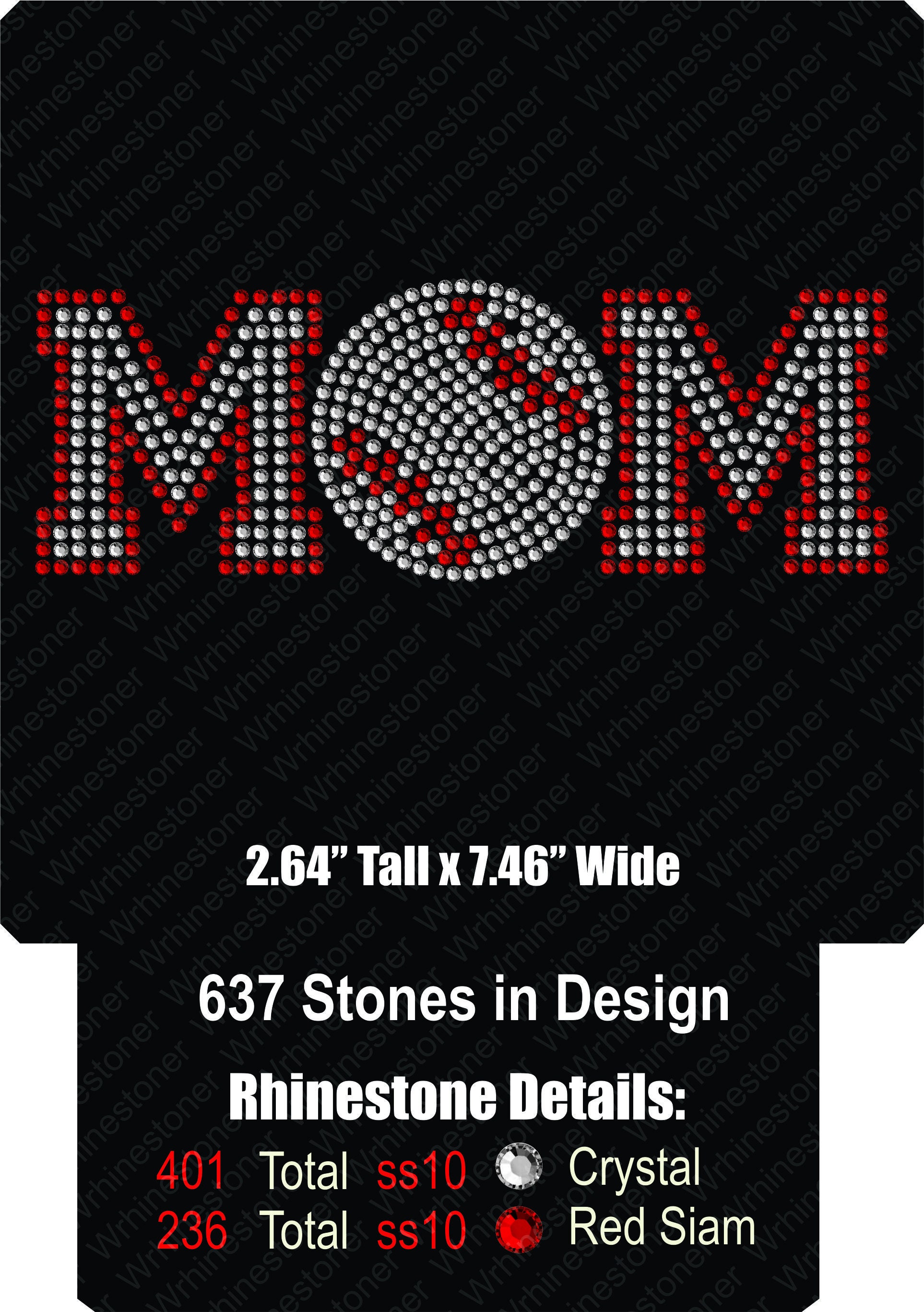 Baseball Mom Rhinestone SVG File: SS10 Digital Download - Etsy