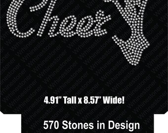 Plik SVG z motywem Rhinestone Cheer: projekt koszulki cheerleaderki (pobranie cyfrowe)