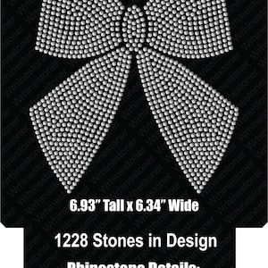 Instant Download Rhinestone SVG File Large Bow; bow download; bow svg file; svg download; cricut svg; rhinestone bow svg; large bow svg