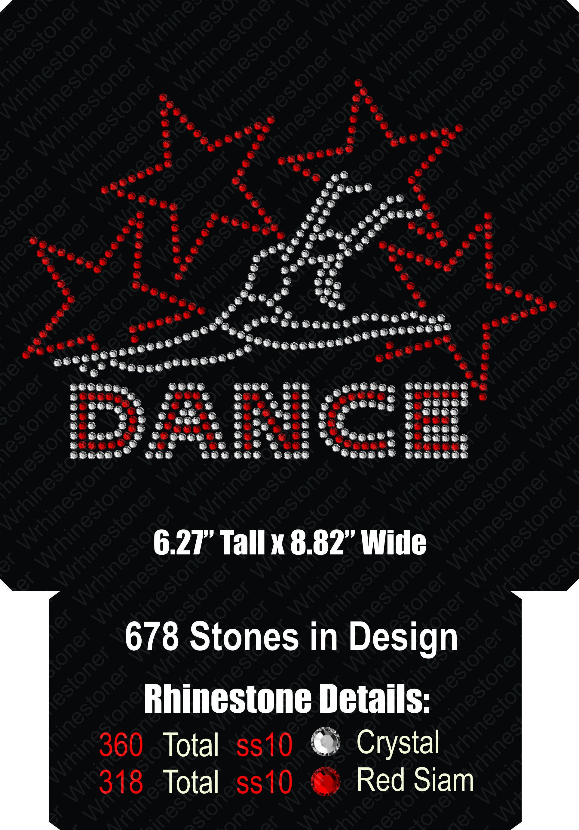 Zumba Rhinestone Template Rhinestone Dance SVG: SS10 Template (digital Download) - Etsy