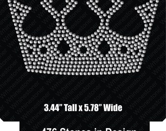 Rhinestone Crown Template: SS10 SVG, Cricut, EPS (Digital Download)