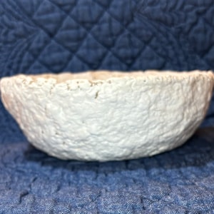 Paper Mache Bowl VI;  paper mache; papier mache bowl; folk art decor; primitive decor; primitive bowl; papier-mâché