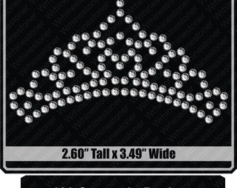 Rhinestone Crown Template: SS10 SVG, Cricut, EPS (Digital Download)