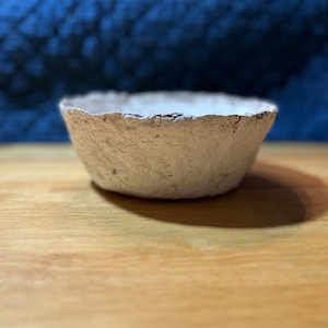 Paper Mache Bowl III;  paper mache; papier mache bowl; folk art decor; primitive decor; primitive bowl; papier-mâché