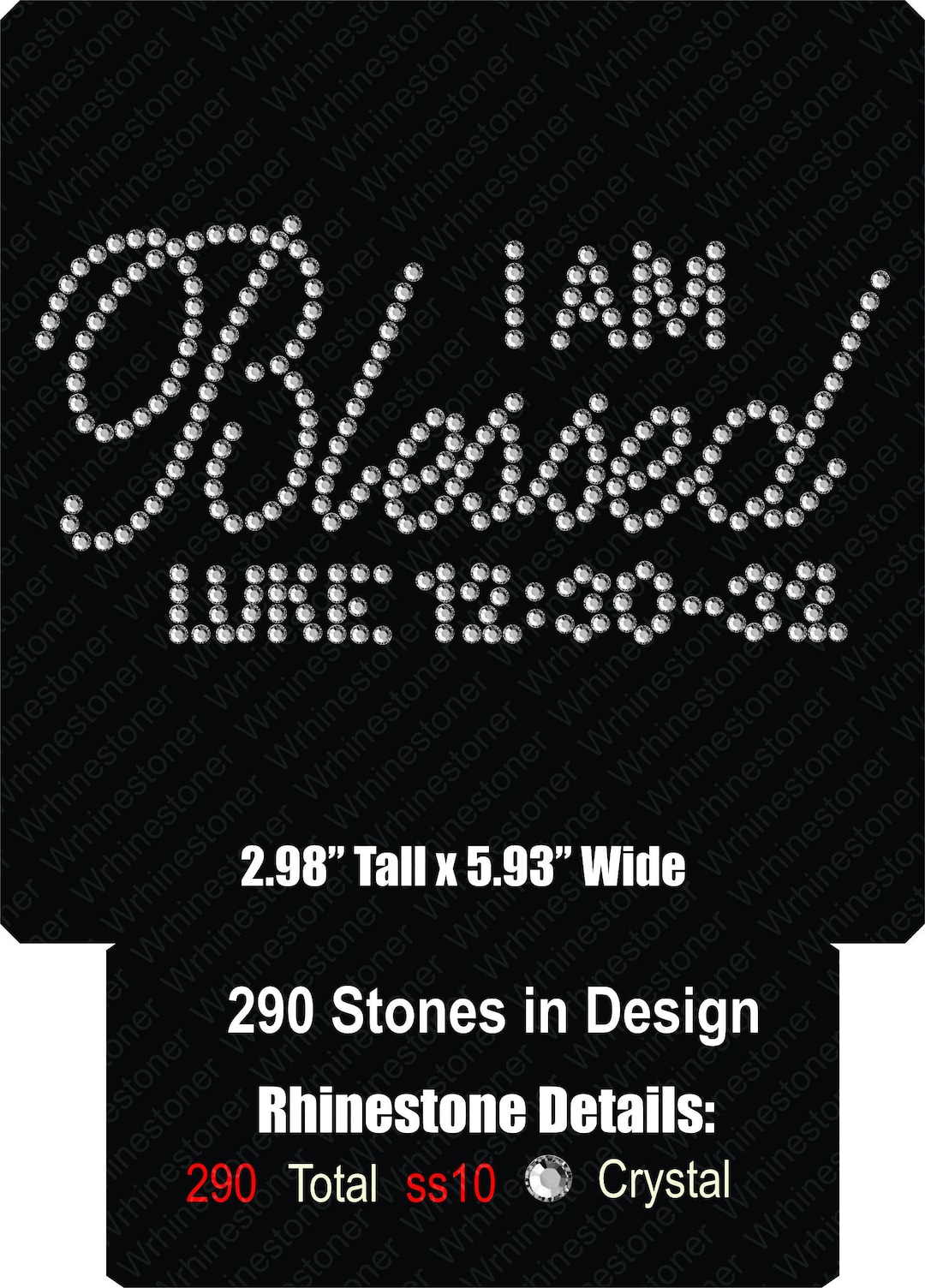 Instant Download File I Am Blessed; Download File; Svg File; Rhinestone ...