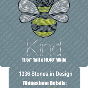 Bumble Bee Rhinestone - Etsy display picture 2