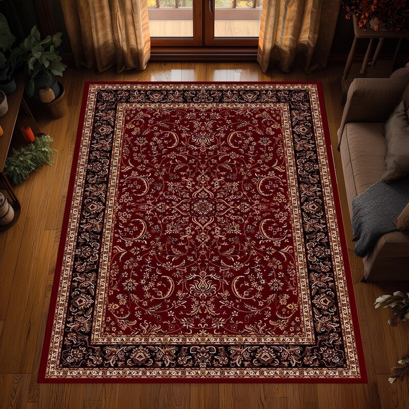 Persian Rug Pattern Red Red Persian Rug - Etsy