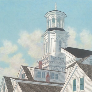 Summer Afternoon in Provincetown - Fine Art Canvas Print, Cape Cod, Beach, Home Decor, Wall Art, Gift, New England